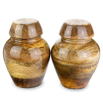 Memorial Keepsake Urn Set for Human Ashes, 2 Pieces