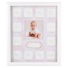 RENJIELI First-Year Baby Photo Moments 12-Month Keepsake Frame, Pink Little Surprise for Expectant Parents view 1