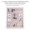 RENJIELI First-Year Baby Photo Moments 12-Month Keepsake Frame, Pink Little Surprise for Expectant Parents view 4