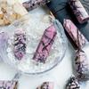 WGPHD At-Home Meditation Natural Reiki Garnet Point Crystal Tower Healing Stone, 1 Pack (Color: Rhodonite, Size: 7–8 cm) view 4