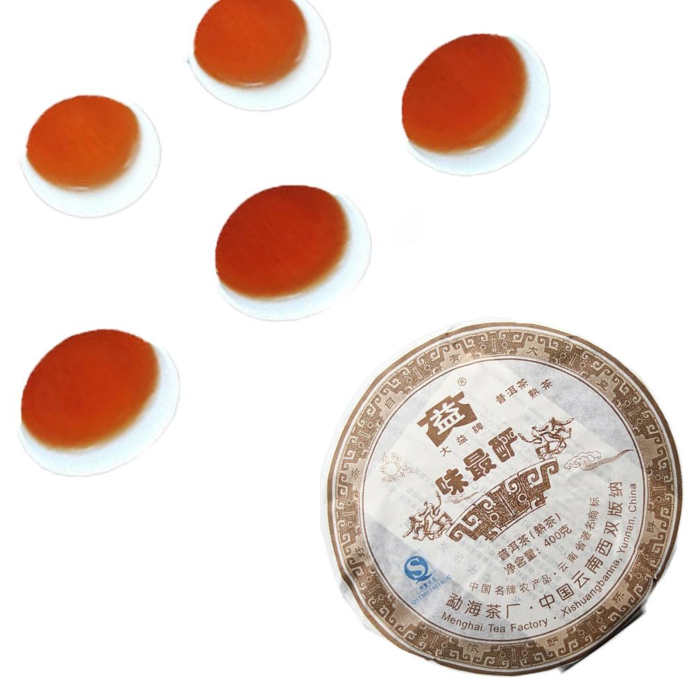 Aged Shu Pu-erh Tea WEI ZUI YAN, 400 g, Menghai Dayi