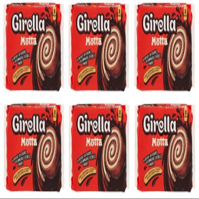 6x Motta Girella Sweet Baked Snack with Cocoa Filling (8 x 35 g), 280 g