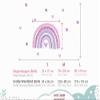 Little Deco Purple Rainbow and Hearts Wall Decal for Kids’ Room DL942-4 view 3