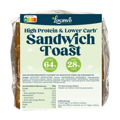 Locawo High-Protein, Low-Carb Sandwich Bread | Vegan