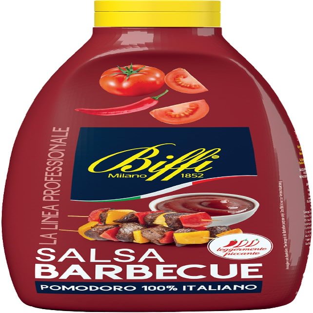 Biffi Barbecue Sauce – Mildly Spicy, Made with 100% Italian Tomatoes – 900 g Bottle