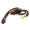 Double Handle Leather Dog Leash for Large Dogs view 2