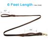 Double Handle Leather Dog Leash for Large Dogs view 3