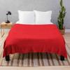 3D Solid Red Flannel Blanket, Ultra-Soft Lightweight Bed and Throw Blanket view 1