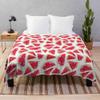 3D Watercolor Watermelon Slice Blanket view 1