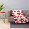 3D Watercolor Watermelon Slice Blanket view 2
