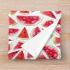 3D Watercolor Watermelon Slice Blanket view 3