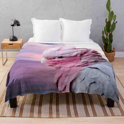 3D Parrot, Galah, and Cockatoo Flannel Blanket