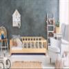 Kids' House Bed with Fall Guard, 80 x 180 cm, Pine Wood Frame and Slatted Base view 2