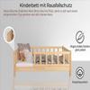 Kids' House Bed with Fall Guard, 80 x 180 cm, Pine Wood Frame and Slatted Base view 3