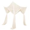 Folpus 4-Post Bed Canopy Net, Beige, 210 x 190 x 24 cm view 2