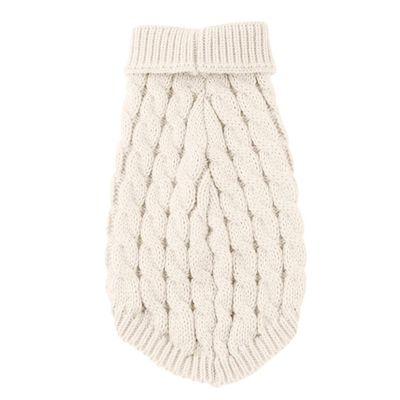 Caritierily Dog Knit Print Warmer Coat