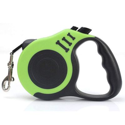 Samnuerly Retractable Dog Leash, Automatic Nylon Rope, for Puppies and Small Dogs, Yellow, 5 m (Red 5 m)
