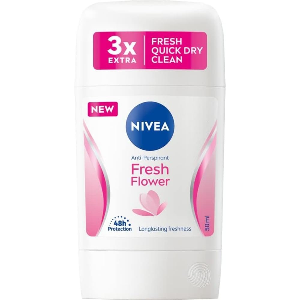 NIVEA Fresh Flower 48h Antiperspirant Stick for Women, 50 ml