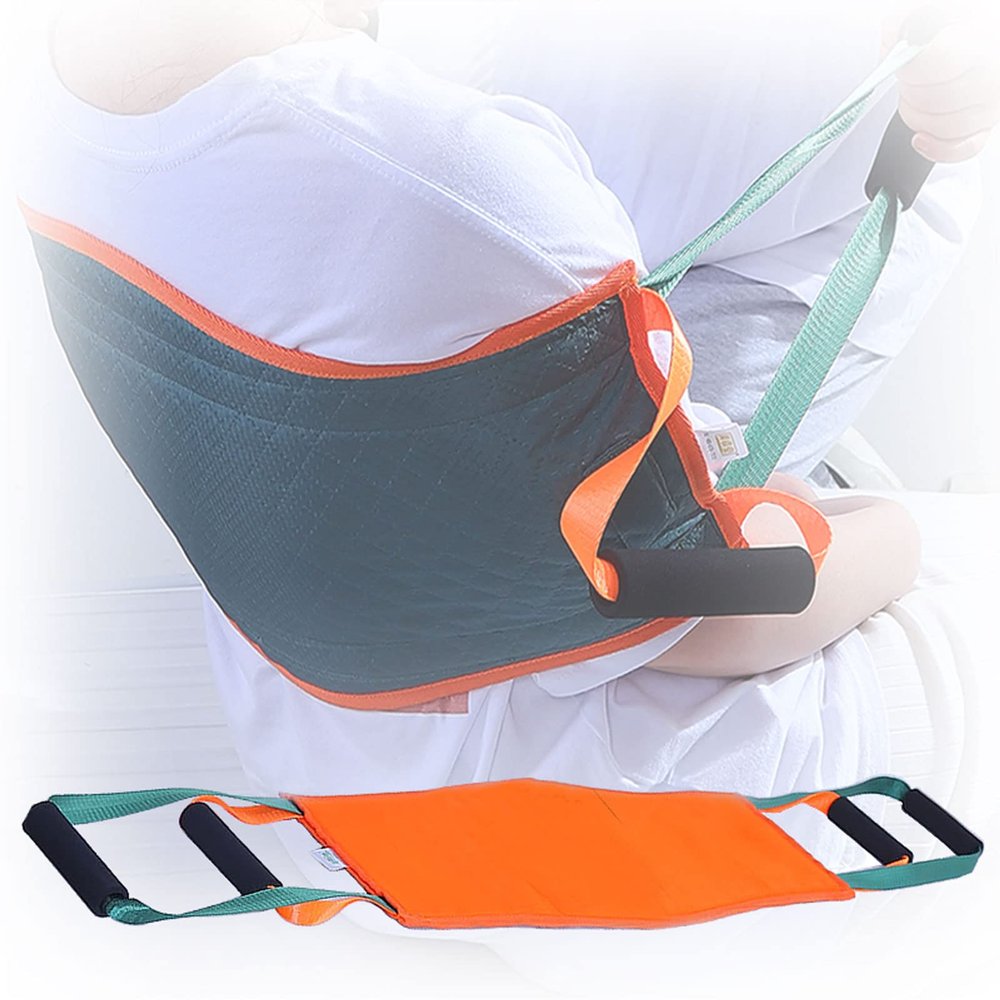 Patient Lift and Gait Transfer Belt with 4 Handles for Disabled, Elderly, and Paralyzed Patients