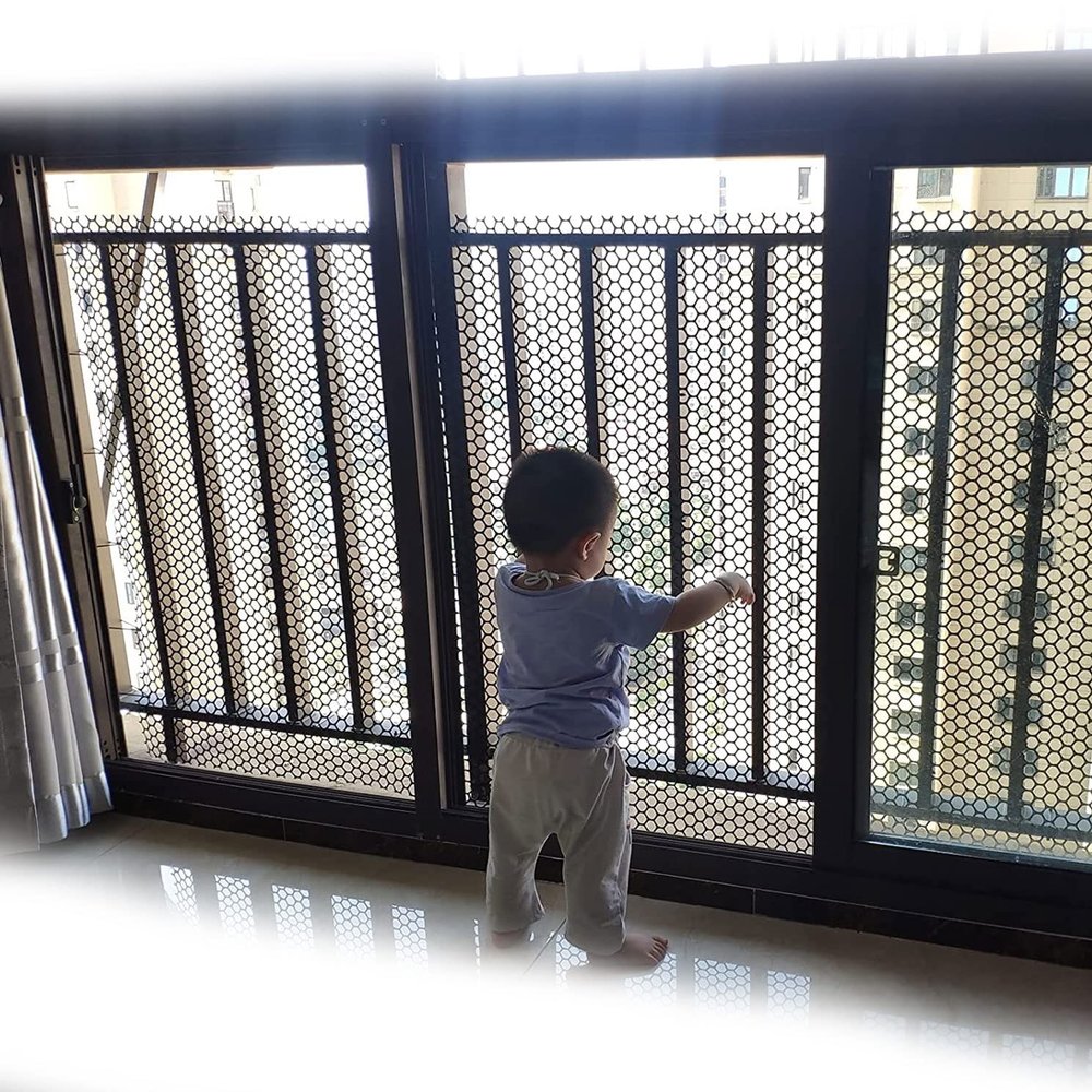 Safety Mesh Net for Balconies, Railings, Stairs, Children, and Pets
