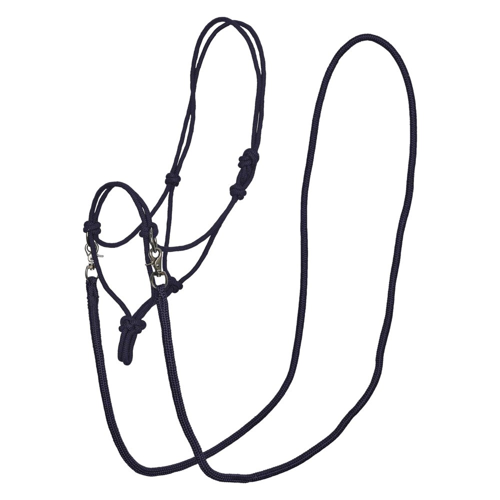 Imperial Riding IRHFree Ride Rope Halter, Navy, Full