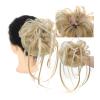 Messy Bun Hairpiece Scrunchie with Long Curly Synthetic Ponytail view 1