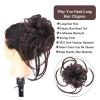 Messy Bun Hairpiece Scrunchie with Long Curly Synthetic Ponytail view 4