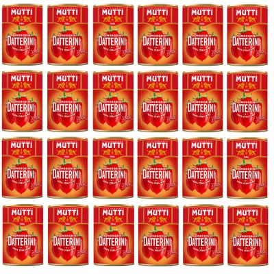 24 x Mutti Pomodorini Datterini Cherry Tomatoes, 400 g Can