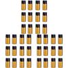 Beaupretty 3 Sets of 1 mL Mini Bottles with Black Caps, 12 Pieces per Set view 1