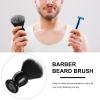 FOMIYES 2-Piece Double-Color Nylon Beard Grooming Brush Set view 3