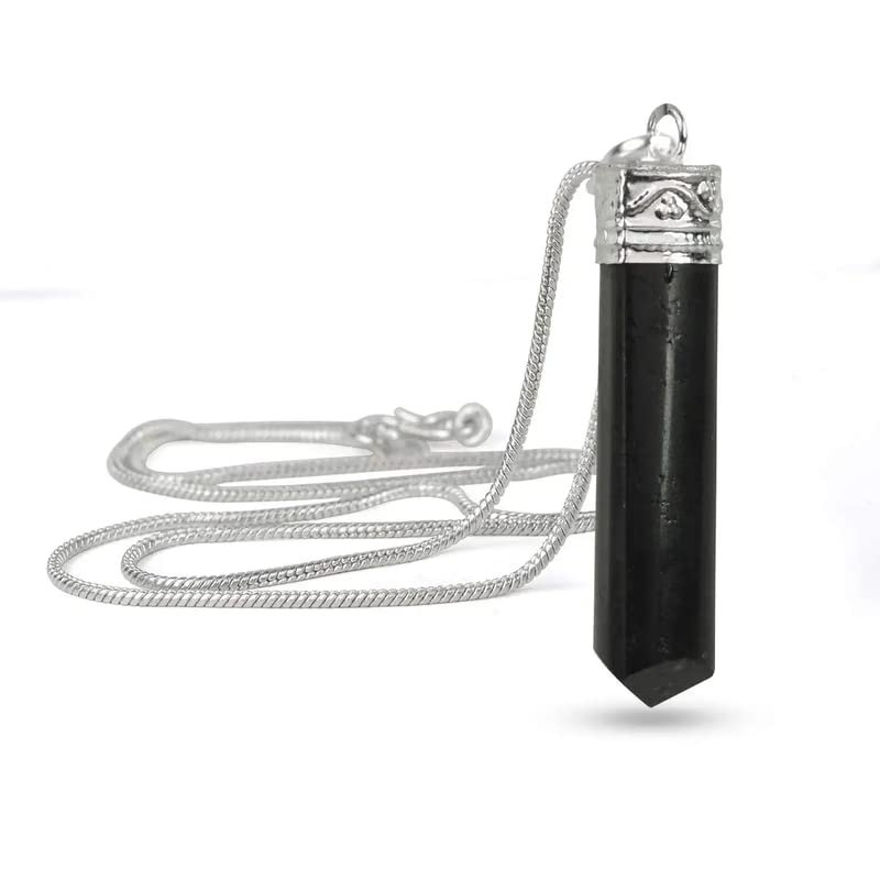 Frienemy Black Agate Point Crystal Stone Pendant for Men and Women #Frienemy-0265
