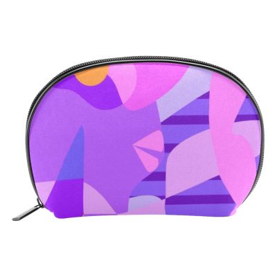 Makeup Bag for Women and Girls, Cosmetic Bag, Letter Coin Purse, Toiletry Travel Bag with Zipper, Color 7, 19 x 5.5 x 13 cm / 7.5 x 2.2 x 5 in