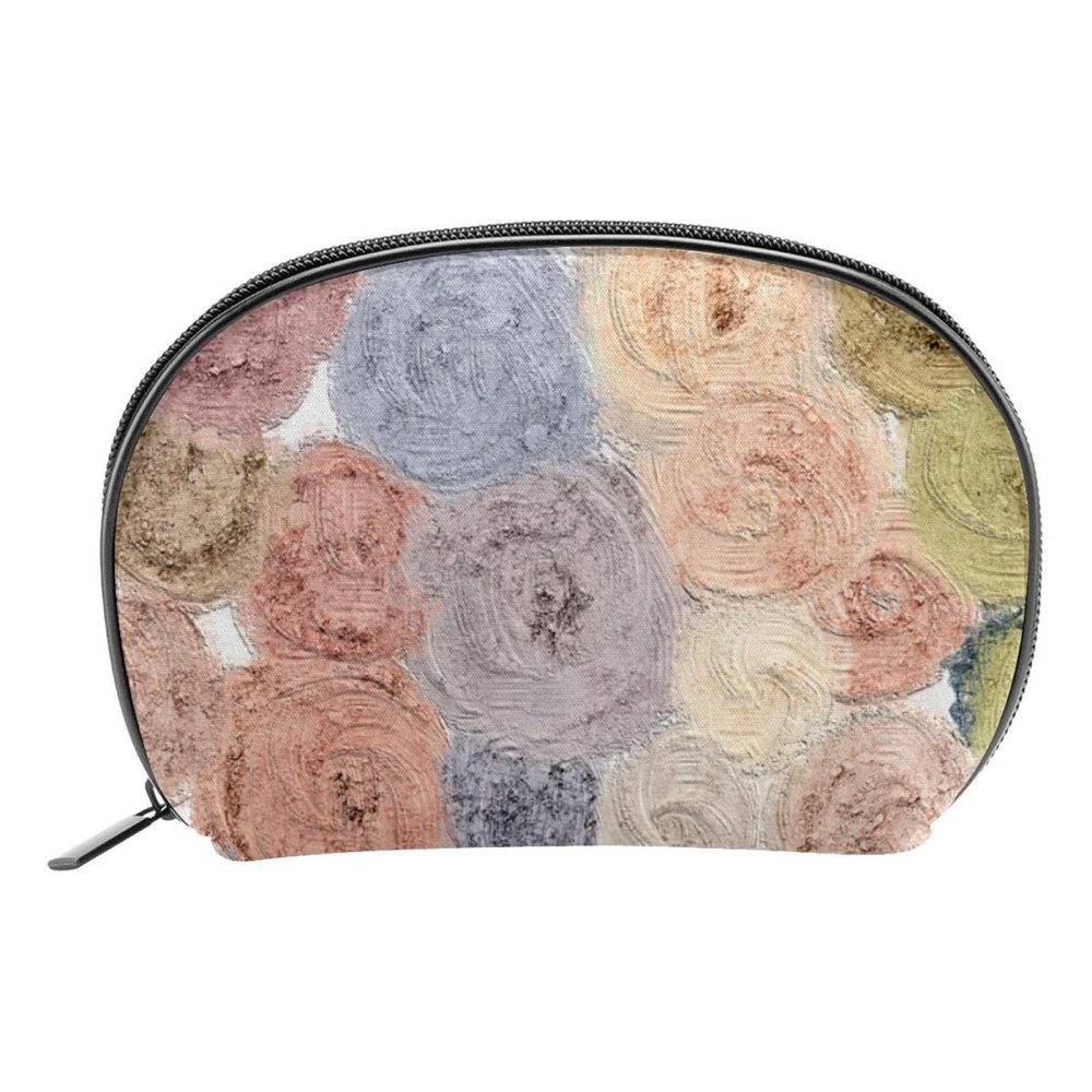 Women's Makeup Bag for Girls, Cosmetic and Coin Purse, Zippered Toiletry Travel Bag, Color 7, 19 x 5.5 x 13 cm / 7.5 x 2.2 x 5 in