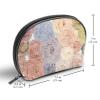 Women's Makeup Bag for Girls, Cosmetic and Coin Purse, Zippered Toiletry Travel Bag, Color 7, 19 x 5.5 x 13 cm / 7.5 x 2.2 x 5 in view 3