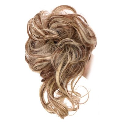 Messy Bun Scrunchie Hairpiece, Extra-Long Wavy Synthetic Chignon