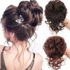 Messy Bun Scrunchie Hairpiece, Extra-Long Wavy Synthetic Chignon view 2