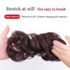 Messy Bun Scrunchie Hairpiece, Extra-Long Wavy Synthetic Chignon view 4
