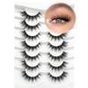 Happy Heartbeat 3D Clear Band Cat-Eye False Eyelashes, No. 219, 7 Pairs view 1