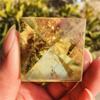 WGPHD Natural Citrine Crystal Pyramid Gemstone for Meditation, Healing, Decoration, Chakra and Reiki, 3 cm view 2