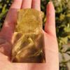 WGPHD Natural Citrine Crystal Pyramid Gemstone for Meditation, Healing, Decoration, Chakra and Reiki, 3 cm view 3