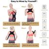 Posture Corrector Back and Shoulder Support, Adjustable Brace, Black, Size L for Adults view 2