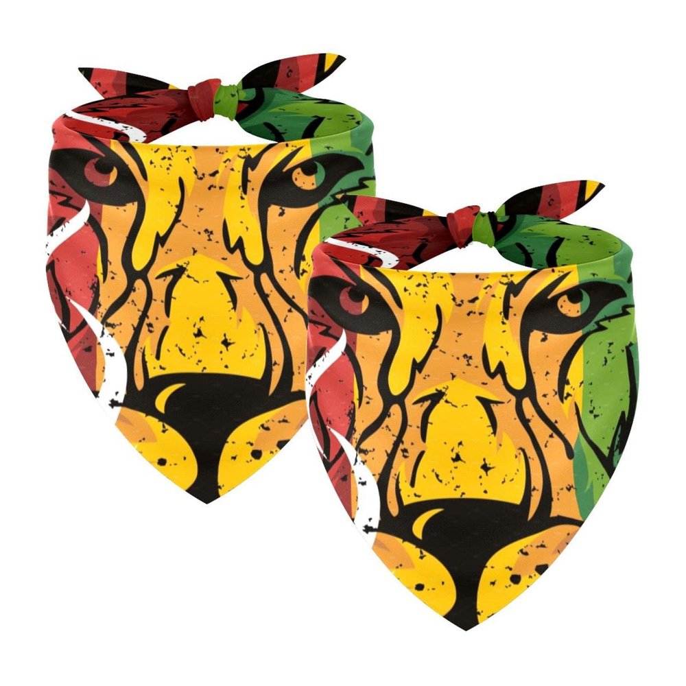 Washable Dog Bandanas, 2-Pack, for Small to Large Dogs, Puppies and Cats