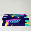 Memphis-Style Abstract Colorful Dots Sherpa Throw Blanket, 100 x 130 cm view 3