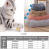 THCBD Square Dog and Cat Bed with Side Cover, Medium Plush Sofa Hut view 4