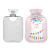YOUJUNER Hot Water Bottle with Alpaca-Llama Print Cover, 1 L view 2