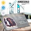 Here I Keep Watch Dog Sign, St. Bernard, 15 x 9.5 cm view 2