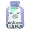 YOUJUNER 2 L Hot Water Bottle with Funny Llama Alpaca Cover view 1