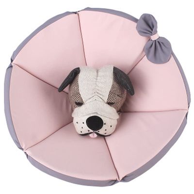 AnsonBoy Pet Cat Collar, Adjustable Medical Recovery Cone, Waterproof, Pink, L