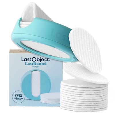 LastRound Reusable Makeup Remover Pads, 7 Washable, Eco-Friendly Cotton Facial Rounds