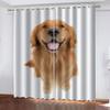 ZSSEZS Blackout Curtains for Kids' Room, Yellow Dog Design, 2-Piece Set, 160 x 200 cm view 1